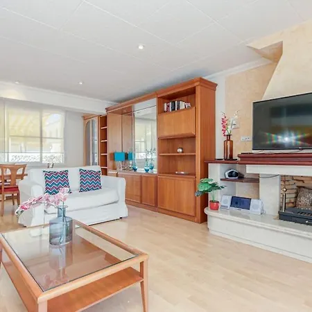 S46-casa De Vacaciones Climatizada Con Piscina, En El Centro Junto Al Mar, Barbacoa Y Wiifi בית נופש *